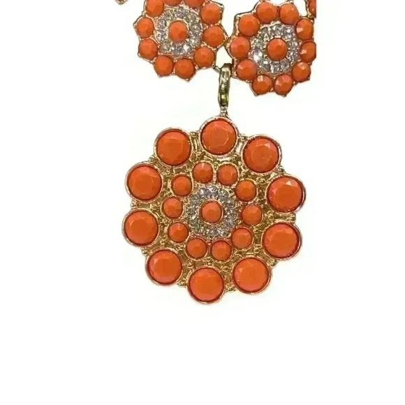Premier Designs Jewelry Peachy Keen 50 Necklaces Orange and Goldtone - Picture 5 of 5